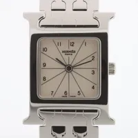 エルメス Hウォッチ HH1.210 SS QZ シルバー文字盤