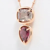 ヴェレッタオッターヴァ タンザナイト ダイヤ ネックレス K18(YG) AB