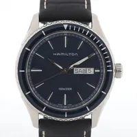 【良品】ハミルトン H375510 ジャズマスター シービュー 青文字盤 メンズ 中古【H375510】ハミルトン（HAMILTON） ジャズマスター