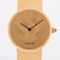 コルム コインウォッチ 750 手巻き シャンパン文字盤 ＡＢランク