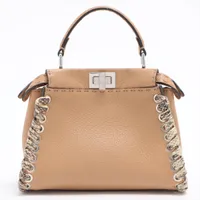 期間限定値下✨FENDI ピーカブー　パイソンレザーハンドル　セレリア　スモール FENDI - FENDI フェンディ ピーカブースモールセレリア パイソン