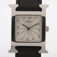 エルメス Hウォッチ HH1.210 SS QZ シルバー文字盤
