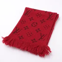 ヴィトン エシャルプ ロゴマニア 413287 ウール×シルク マフラー