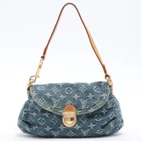 mon.mさま　ルイヴィトン　ミニプリーティ LOUIS VUITTON ミニプリーティ ショルダーバッグ モノグラムデニム