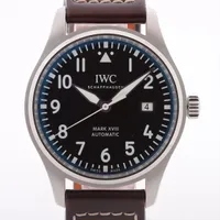 IWC マーク18　アントワーヌ・ド・サンテグジュペリ IW327003 SS×革 AT ブラウン文字盤 ＡＢランク