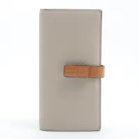 ロエベ ラージバーティカルウォレット レザー 財布 ピンク ABランク