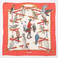 エルメス 小物 カレ90 LES OISEAUX DU ROY 王の鳥たちの買取実績価格