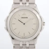 セイコー クレドール 18K QZ 白文字盤