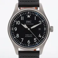 IWC マークXVII IW327001 SS×革 AT 黒文字盤 Ａランク