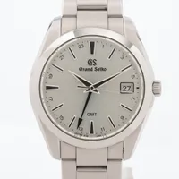 グランドセイコー GMT SBGN011 SS QZ アイスブルー文字盤 Ａランク