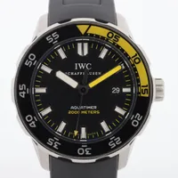 IWC アクアタイマー IW356810 SS×ラバー AT 黒文字盤 ＡＢランク