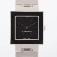 ブルガリ 腕時計 クアドラード SQ22SS 黒 BVLGARI - ブルガリ BVLGARI クアドラード SQ22SS スクエア レディース