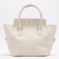 エルメス ツールボックス20 スイフト ホワイト シルバー金具