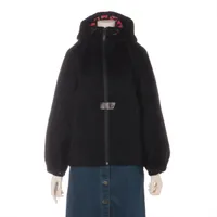 ヴィトン×URS FISCHER ウール×シルク パーカー 21SS 34 ブラック