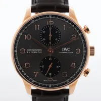 IWC ポルトギーゼ IW371610 750×革 AT アイボリー文字盤 Ａランク