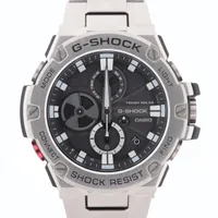 カシオ Gショック GST-B100 SS×ラバー ソーラー 黒文字盤