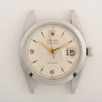 ロレックス オイスターデイト プレシジョン 6494 SS×革 手巻き