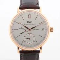 IWC ポートフィノ ハンドワインド 8DAYS IW510107 750×革 AT アイスブルー文字盤 ＡＢランク