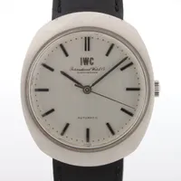 IWC SS×社外革 AT アイスブルー文字盤 ＡＢランク