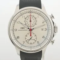 IWC ポルトギーゼ ヨットクラブ IW390211 SS×ラバー AT 白文字盤 ＡＢランク