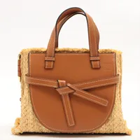 最終価格　8月末まで　LOEWE ロエべ　ゲート　ショルダーバッグ　ラフィア LOEWE ロエベ ゲートバッグ ショルダーバッグ カーフ レディース