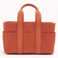 エルメス アカプルコPM トワルシェブロン オレンジ シルバー金具