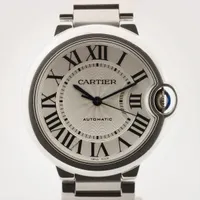 カルティエ バロンブルー36mm W6920046 SS AT アイスブルー文字盤 ＡＢランク