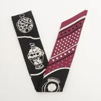 エルメス ツイリー Les Flacons Bandana 香水瓶 シルク スカーフ ワイン ＡＢランク