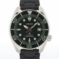 セイコー プロスペックス SBDC081 SS×社外ラバー AT グリーン文字盤