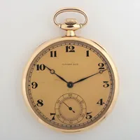 ティファニー 懐中時計 18K 手巻き シャンパン文字盤