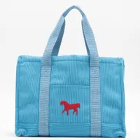 エルメス カヴァル･カラー コットン ブルー シルバー金具