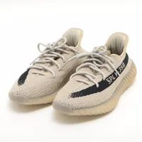 アディダス YEEZY BOOST 350 V2 ニット スニーカー 28cm ベージュ Ａランク