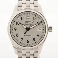 IWC パイロットウォッチ IW324006 SS AT アイスブルー文字盤 Ａランク