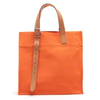 エルメス エトリヴィエール トワルゴエラン オレンジ シルバー金具