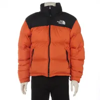 ノースフェイス ナイロン ダウンジャケット M ブラック×オレンジ