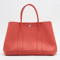 エルメス ガーデンパーティ38 MM カントリー ルージュカザック シルバー金具