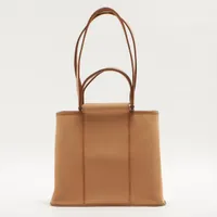 エルメス カバックエランPM トワルオフィシエ ベージュ シルバー金具