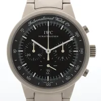 IWC GST  クロノ IW372701 TI QZ 黒文字盤 ＡＢランク