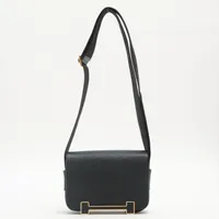 エルメス ゲタ シェーブル ブラック ゴールド金具 ＡＢランク