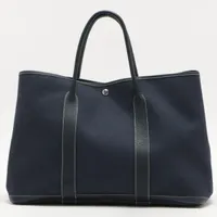 エルメス ガーデンパーティ TPM 30 トワルオフィシエ/レザー