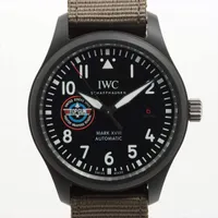 IWC パイロットウォッチ マーク18 トップガンSFTI IW324711 CE×ナイロン AT 黒文字盤 Ａランク