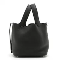 エルメス ピコタンロック18 PM トリヨンクレマンス ブラック シルバー金具