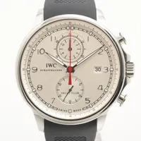 IWC ポルトギーゼ ヨットクラブ IW390211 SS×ラバー AT アイスブルー文字盤 ＡＢランク