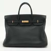 エルメス バーキン40 トゴ ブラック ゴールド金具 Ａランク