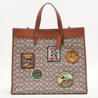 コーチ×ディズニー キャンバス×レザー 2WAYトートバッグ