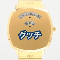 グッチ グリップ 157.3 GP QZ 白文字盤 Ａランク