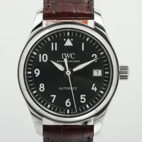 IWC パイロットウォッチ オートマティック36 IW324001 SS×革 AT アイボリー文字盤 Ａランク