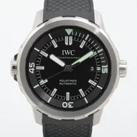 IWC アクアタイマー IW329001 SS×ラバー AT 黒文字盤 Ａランク