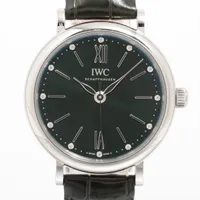 IWC ポートフィノ IW357405 SS AT グリーン文字盤 ＡＢランク