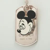 値段交渉あり！Disney x Gucci ミッキー ネックレス グッチ×ディズニー ミッキーマウス 925 ネックレス シルバー AB